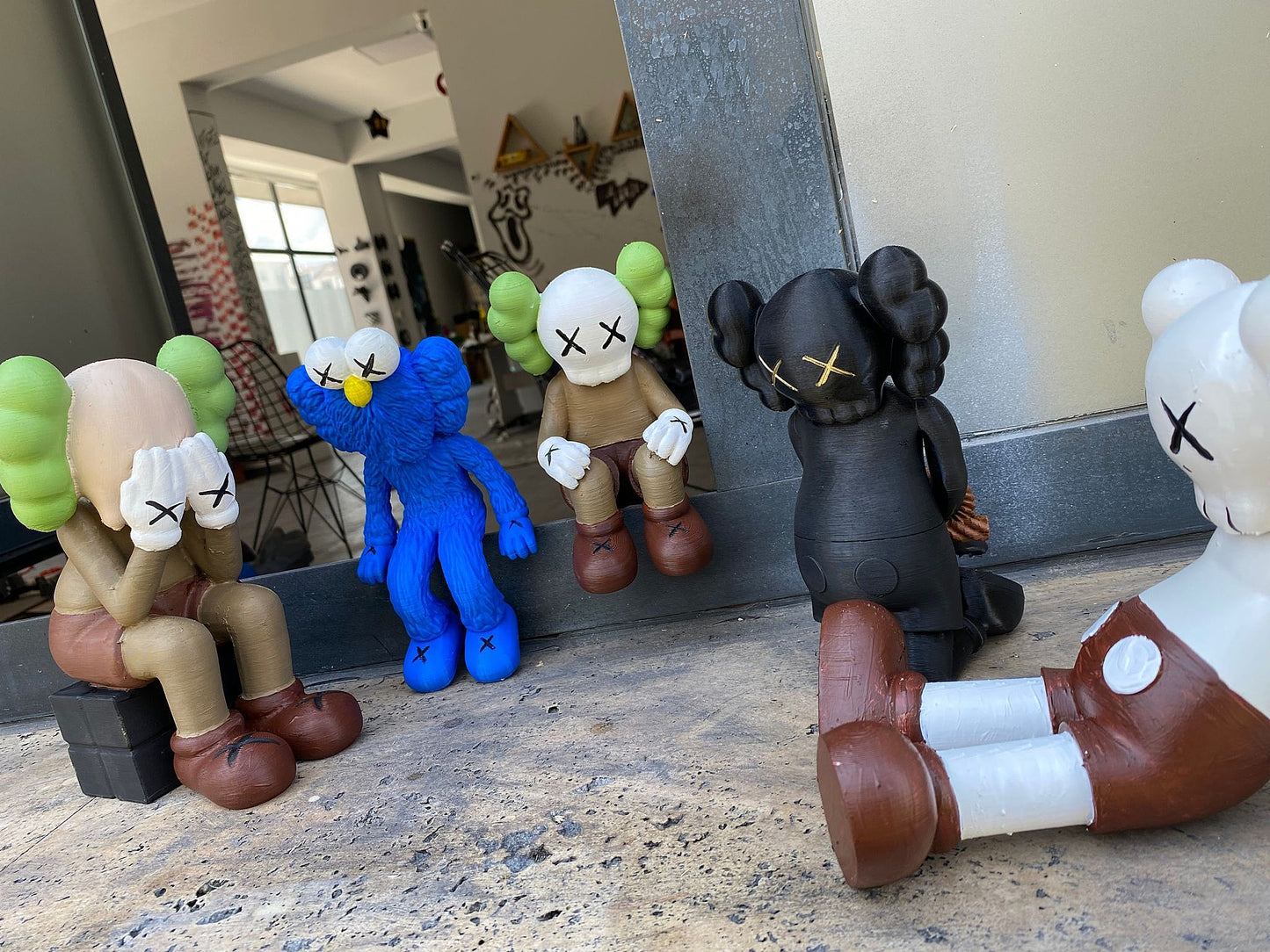 Kaws Collection 5er bemaltes Figurenset 20 cm hoch