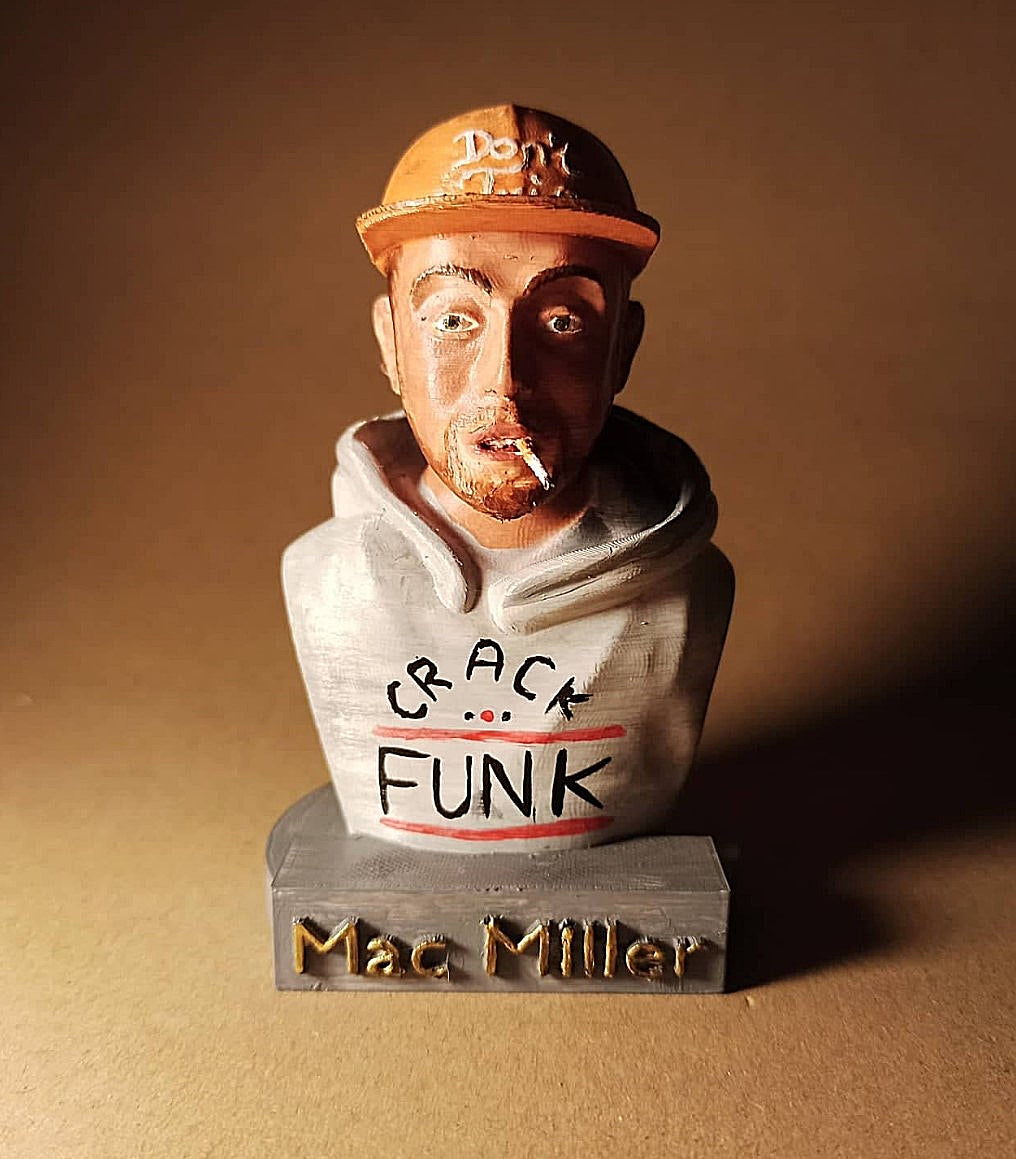 Mac Miller Bemalte Büste 12 cm
