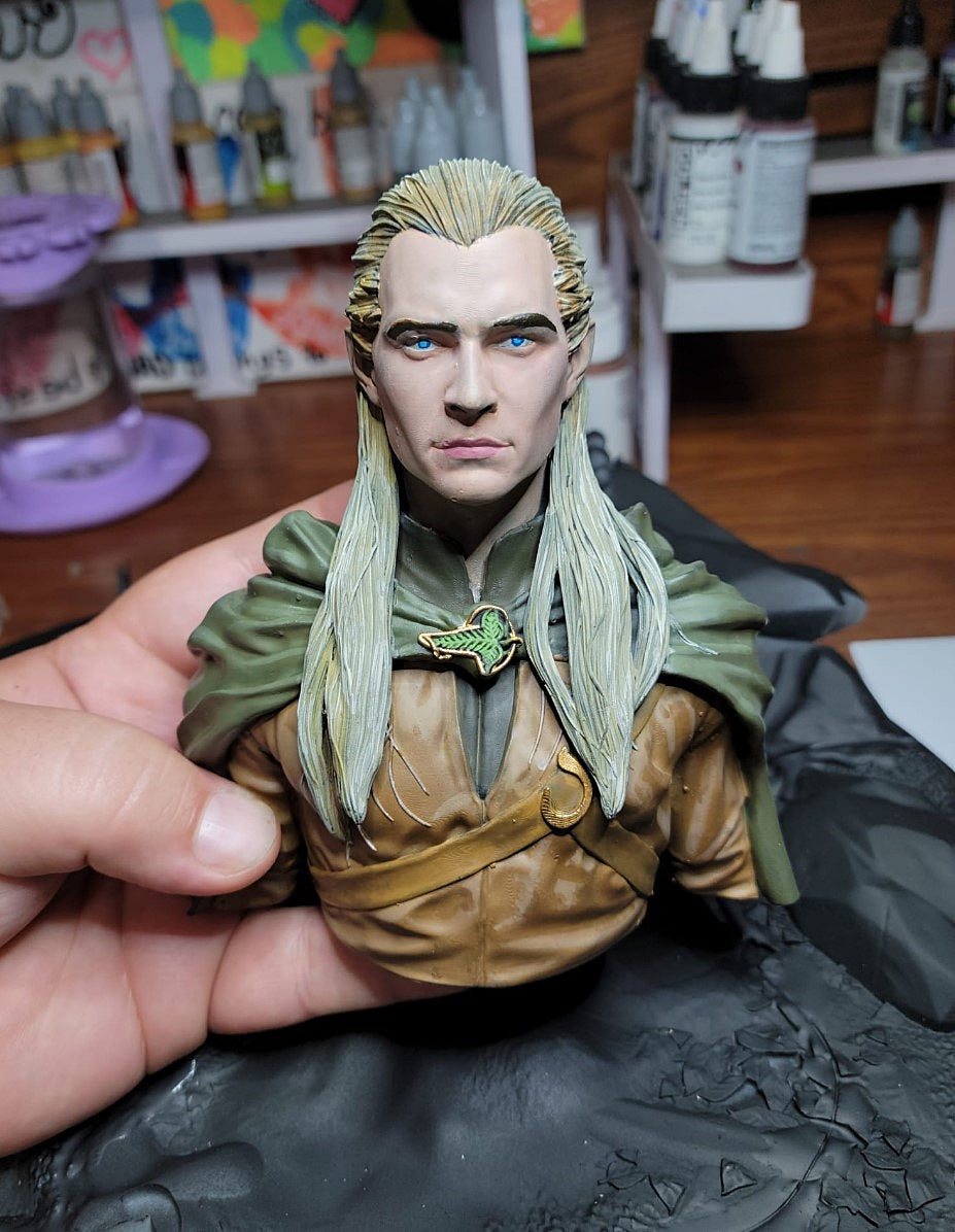 Legolas Der Herr der Ringe Lotr Bemalte Büste 15 cm