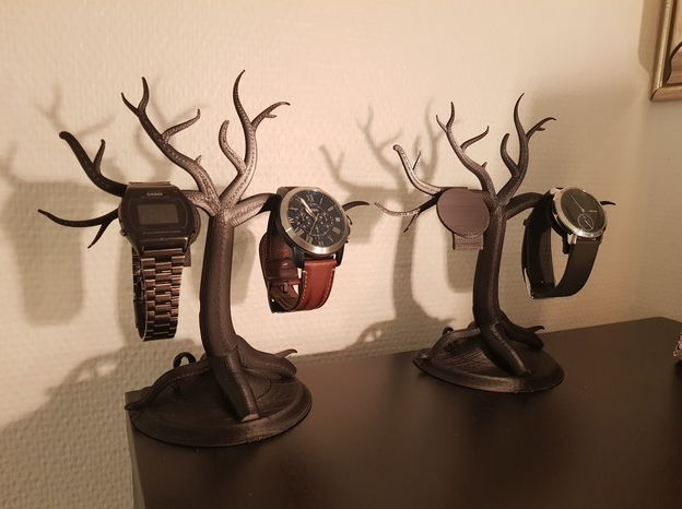 Dekorativer Baum-Modell Uhrenständer 20 cm