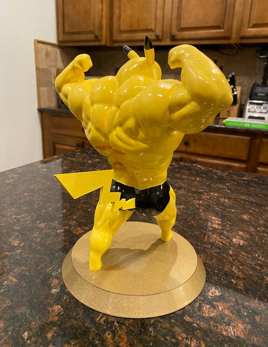 Athlete Pokémon Pikachu Muscular Figure 15 cm