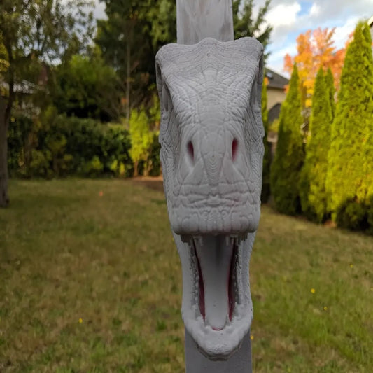 Dinozor Raptor Kafası Duvar Büstü Dev Boy