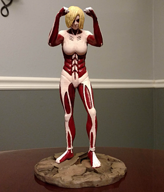 Attack On Titan Dişi Dev Boyalı Figür 25 Cm