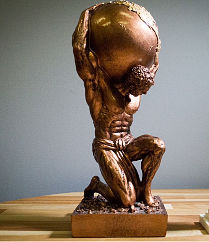 Atlas, der die Welt trägt Figur 15 cm