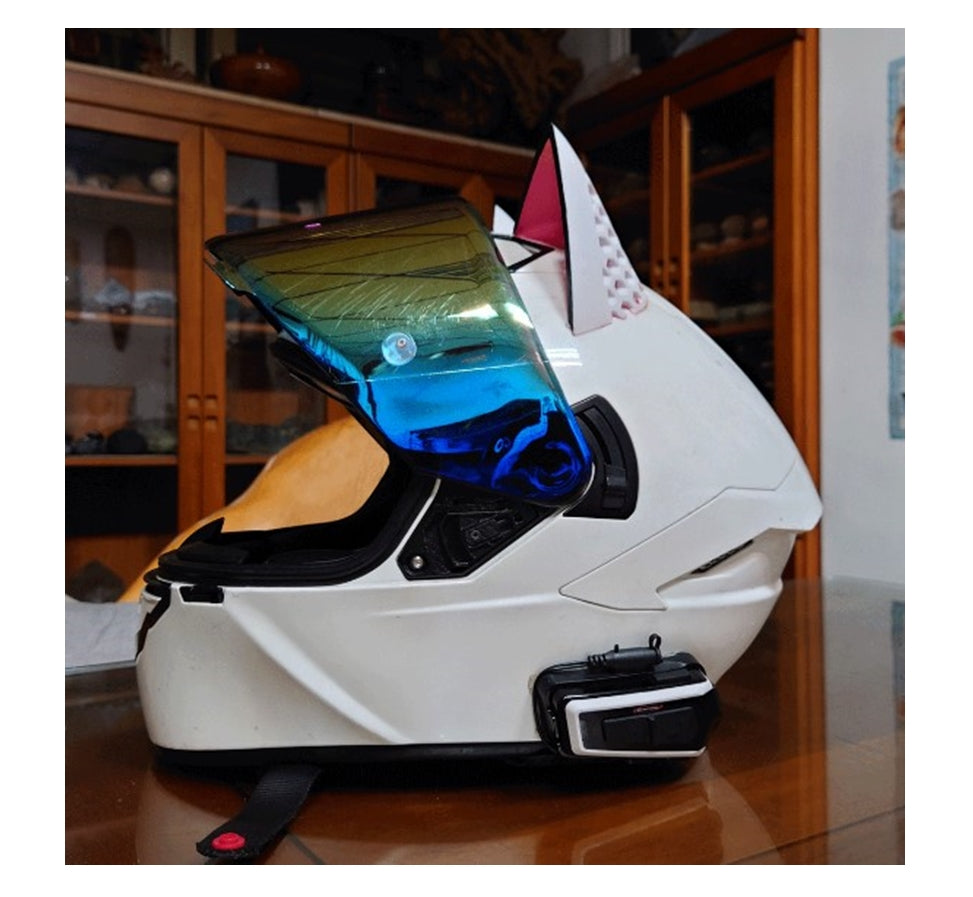 Motorradhelm Katzenohren