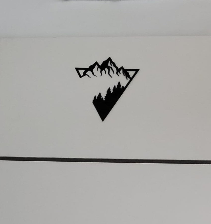 Everest Dreieck-Wanddekoration 23 cm