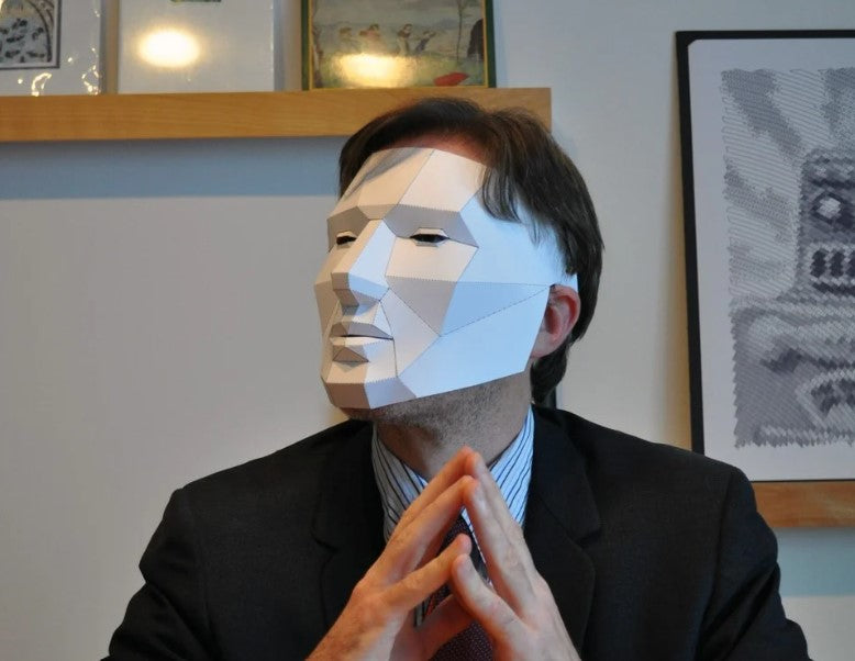 Polygon Poly Wearable Ball Mask