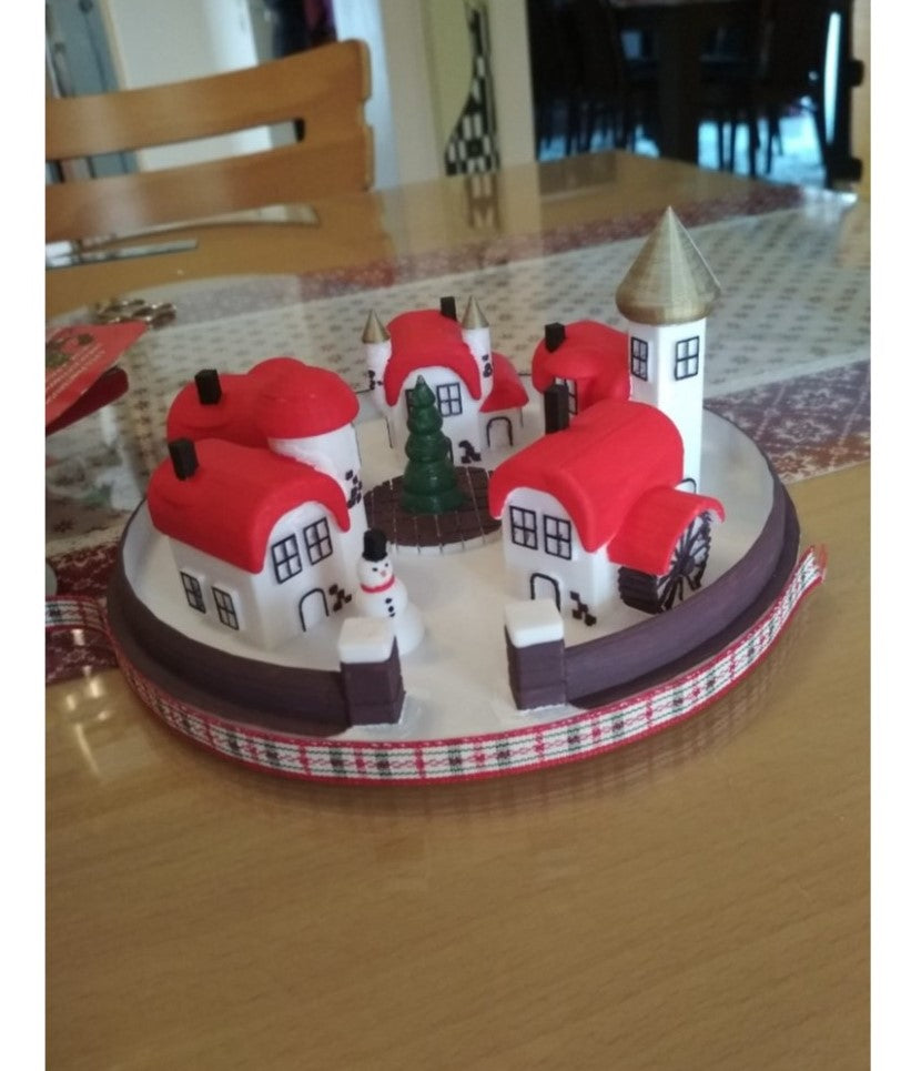 Weihnachtsdorf Bemalte Dekofigur