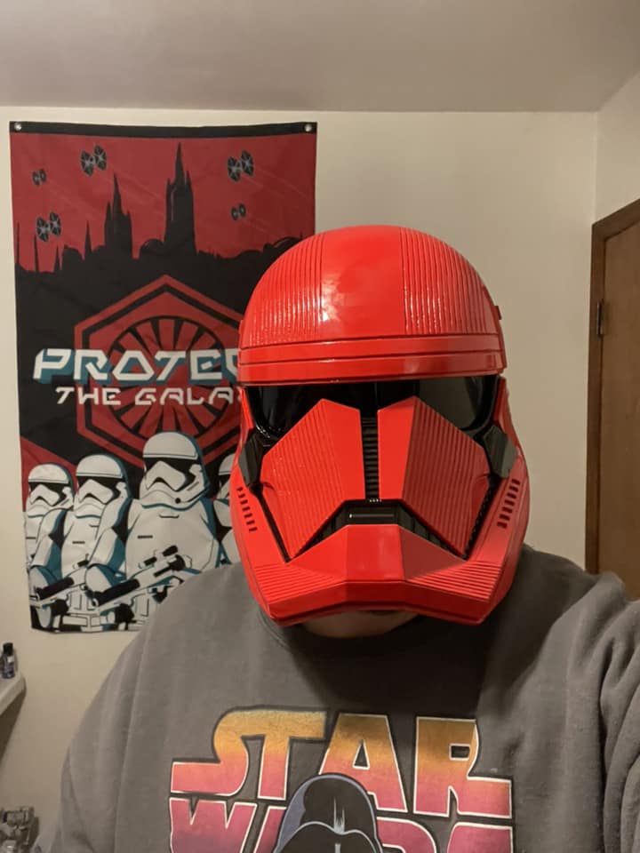 Star Wars Roter Soldat Tragbarer Helm