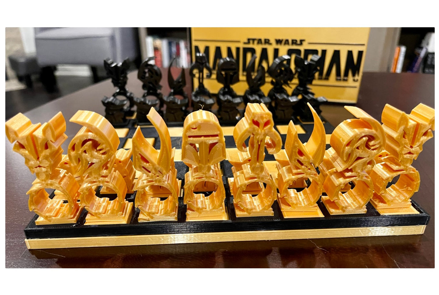 Mandalorian Star Wars Schachset Spezialserie mit Tasche
