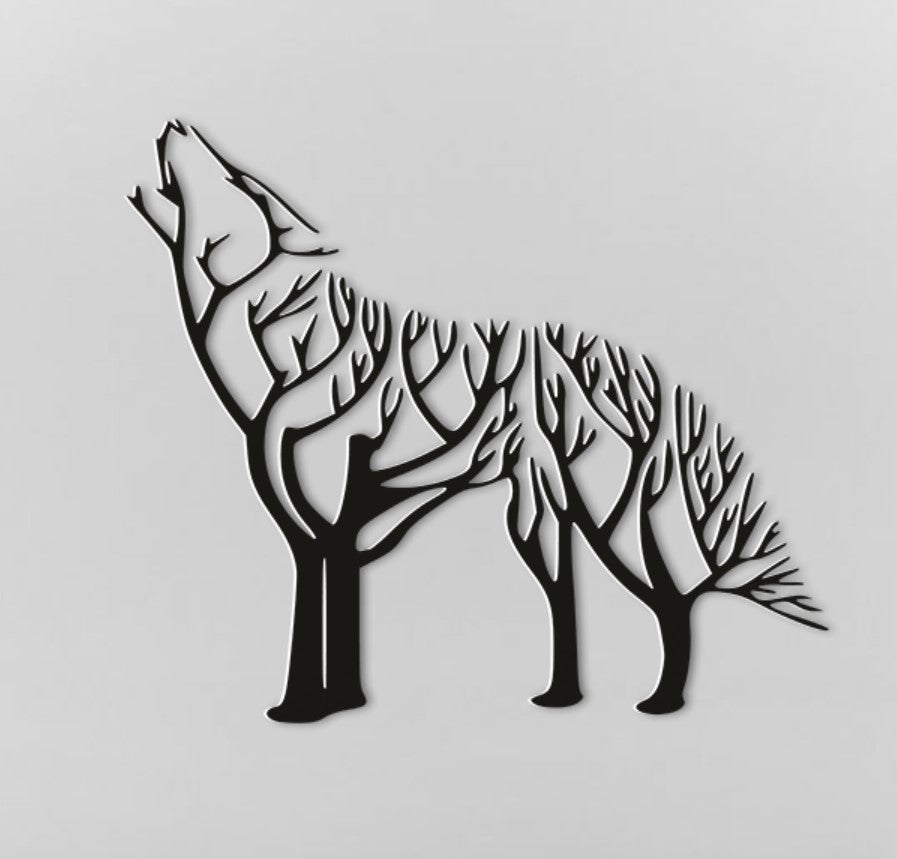 Legendäre Wolf Wanddekoration 20 cm