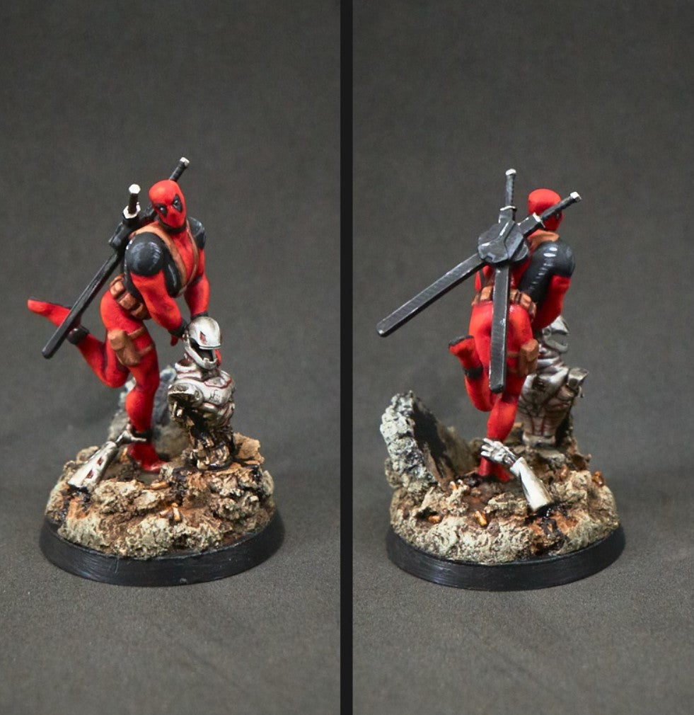 Deadpool Siegesfeier Bemalte Figur 20 cm (Große Ausführung)