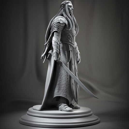 König Thranduil Elbenkönig Hobbit Herr der Ringe Lotr 25 Cm Silberfarbe (Riesig