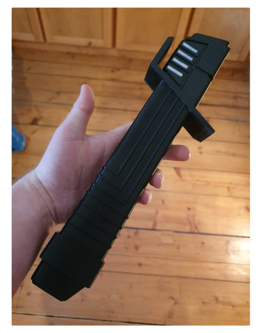 Darksaber Star Wars Animiertes, ein- und ausklappbares Lichtschwert (lichtlos)