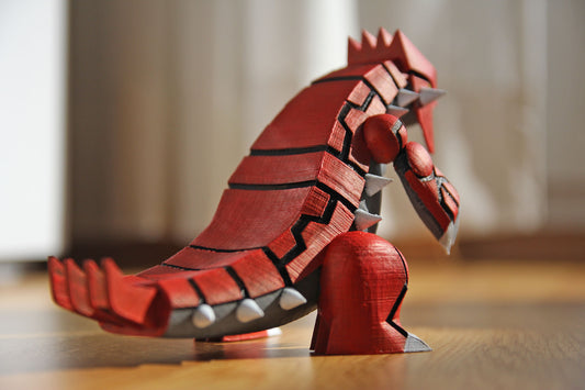 Pokémon Groudon Bemalte Figur 15 cm