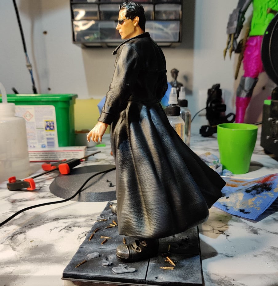 The Matrix Neo Bemalte Figur 25 cm Riesenformat