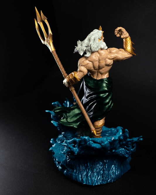 Griechischer Meeresgott Poseidon 25 cm große Figur