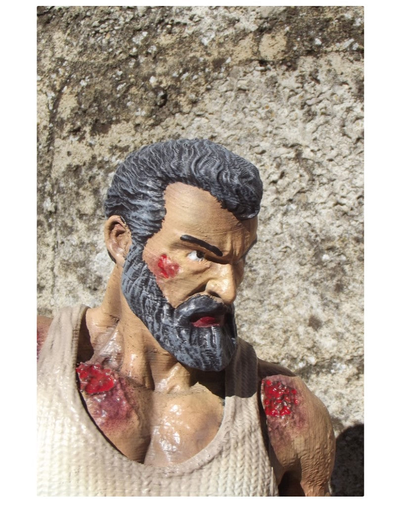 Wolverine Old Man Logan Bemalte Figur 25 cm Groß