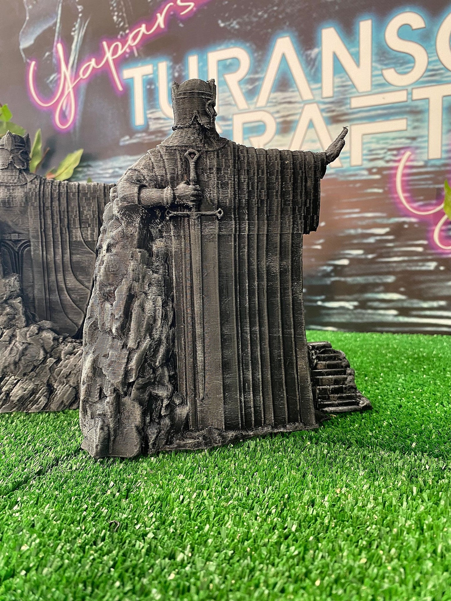 Argonath Figur Herr der Ringe Links Rechts Team Lotr 18 cm Buchstütze