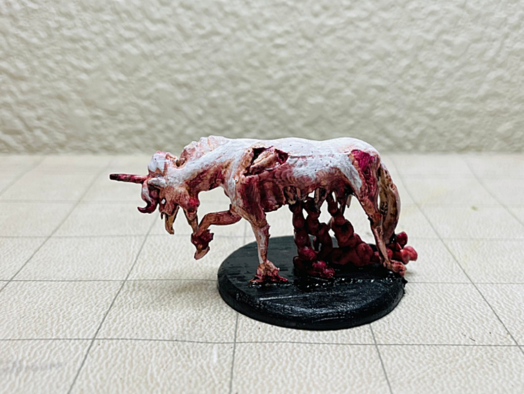 Zombie Einhorn Bemalte Figur 15 cm