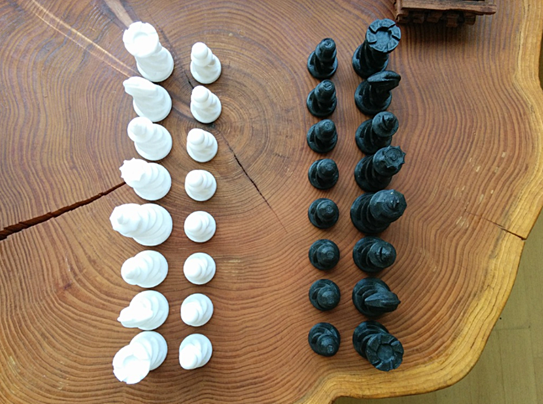 Schachfiguren "Spiral"