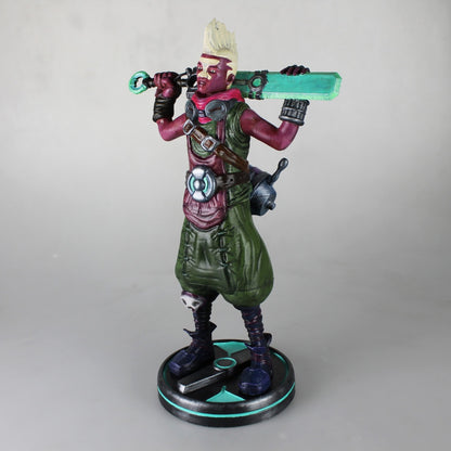 LOL Ekko Bemalte Figur League of Legends Zeitbrecher Junge Figur Groß 25CM