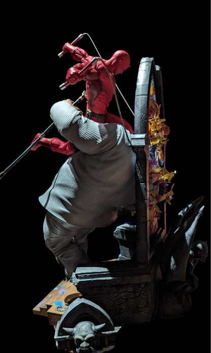 Daredevil vs Kingpin Figur Kingpin und Daredevil Kampf Objekt 25CM Großformat