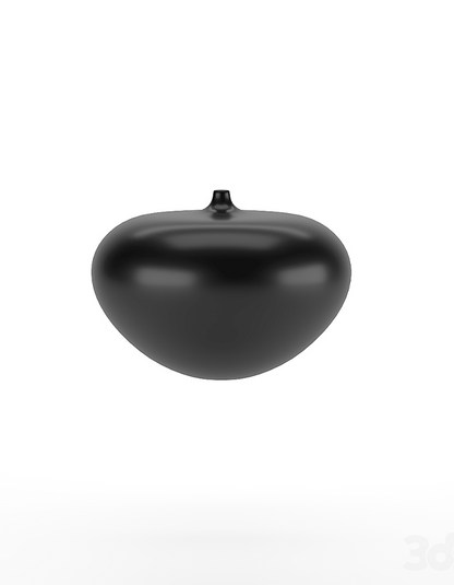 Svart Schwarz Moderne Vase Groß 25CM Dekorative Harte Plastik Moderne Vase 3er Set