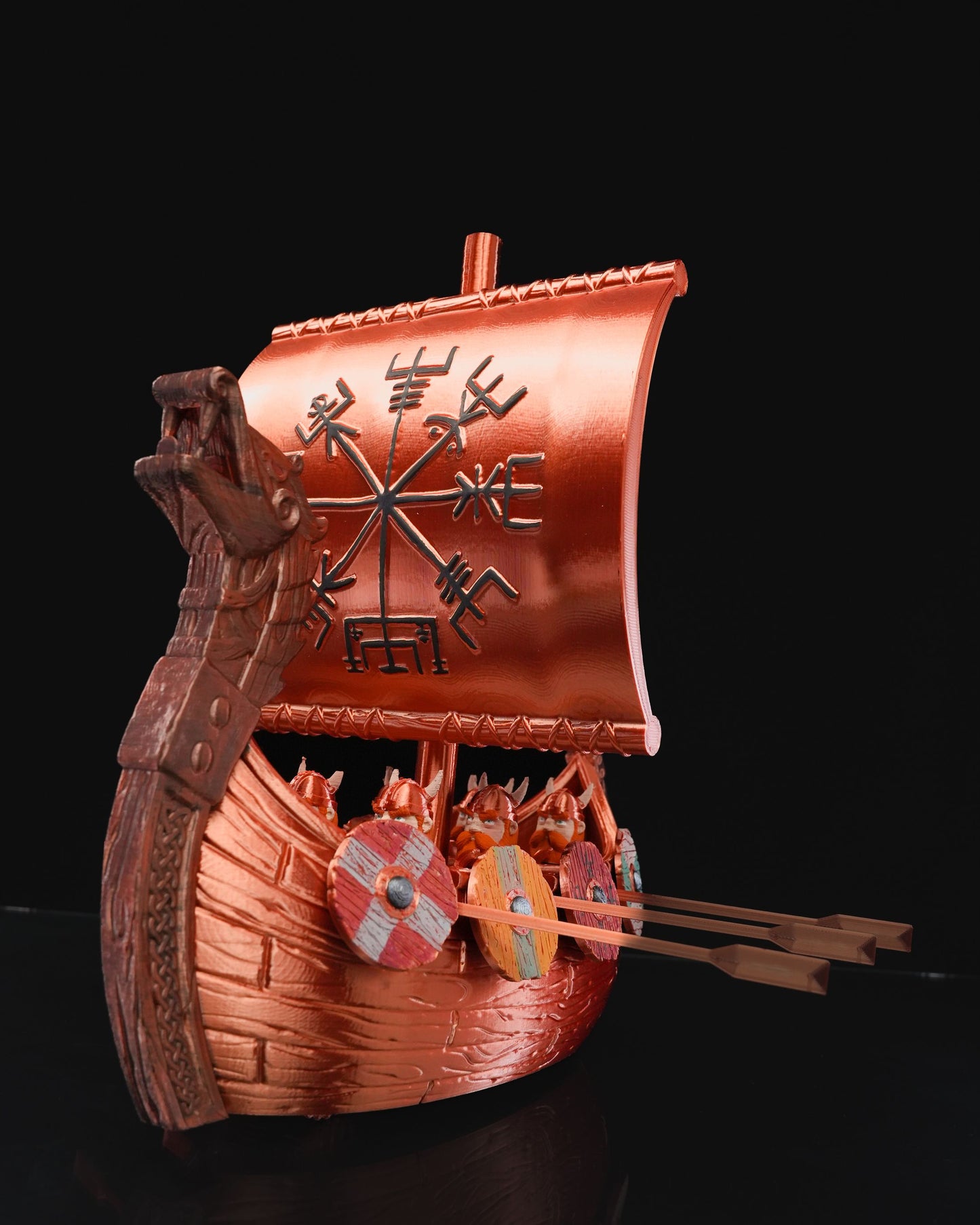 Wikinger Kriegerschiff Wikinger Segelschiff und Zwerge Groß