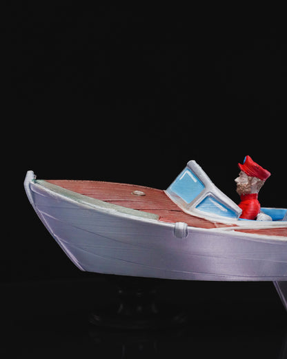 Geschenk für Kapitän, schwimmendes Boot, Spielzeug, 18 cm