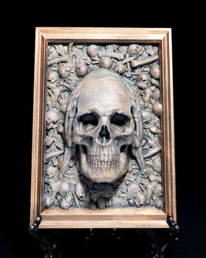 Skull Schädel Ich habe nichts gesehen, nichts gehört, nichts gewusst Dekorative Skizzenbilder 3er Set(