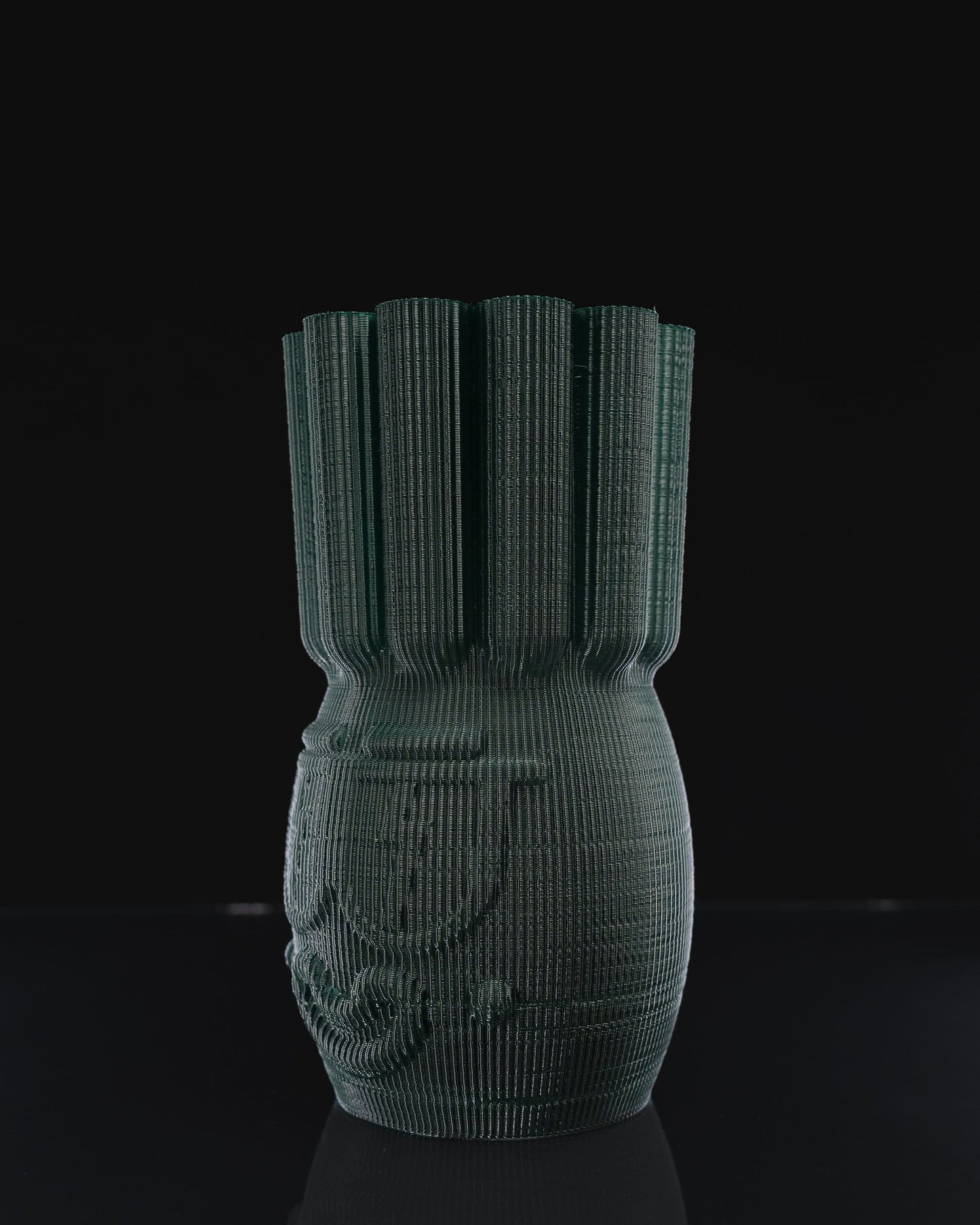 Mr. Cool Dekorative skandinavische schwarze Vase