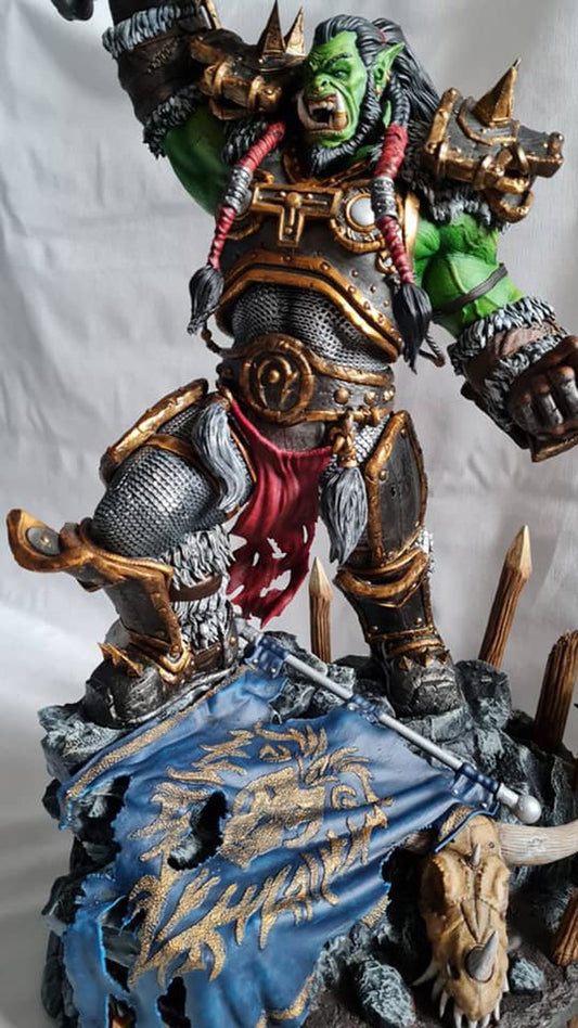World Of Warcraft Thrall Figure WOW Thrall Warchief Object 25CM Large Size