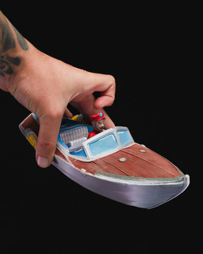 Geschenk für Kapitän, schwimmendes Boot, Spielzeug, 18 cm