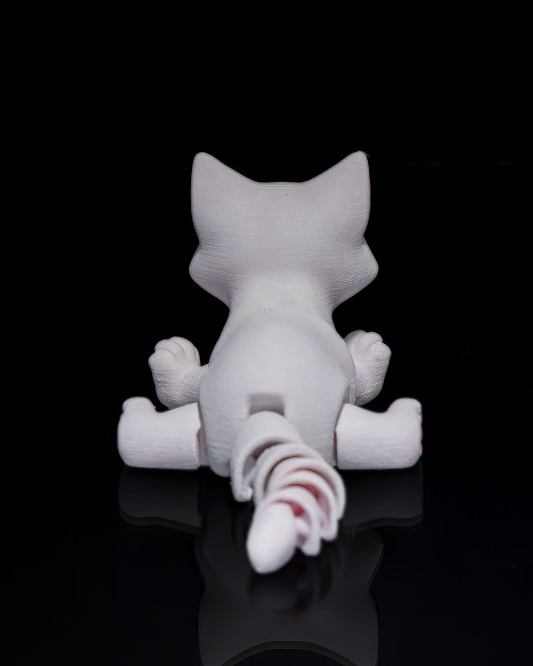 Bewegliche Busya Katze Spielzeug Bemalte Figur 15 cm