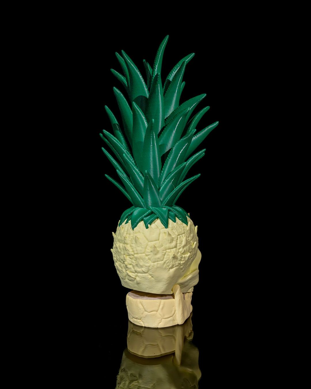 Ananas Totenkopf Bewegliches Objekt Totenkopf Objekt Tropisches Objekt Riesenformat 34CM