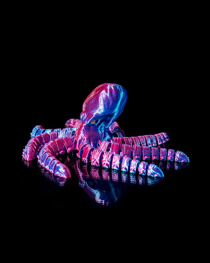 Krake mit Taucherhelm, bewegliches Spielzeug Oktopus, bewegliches Spielzeug