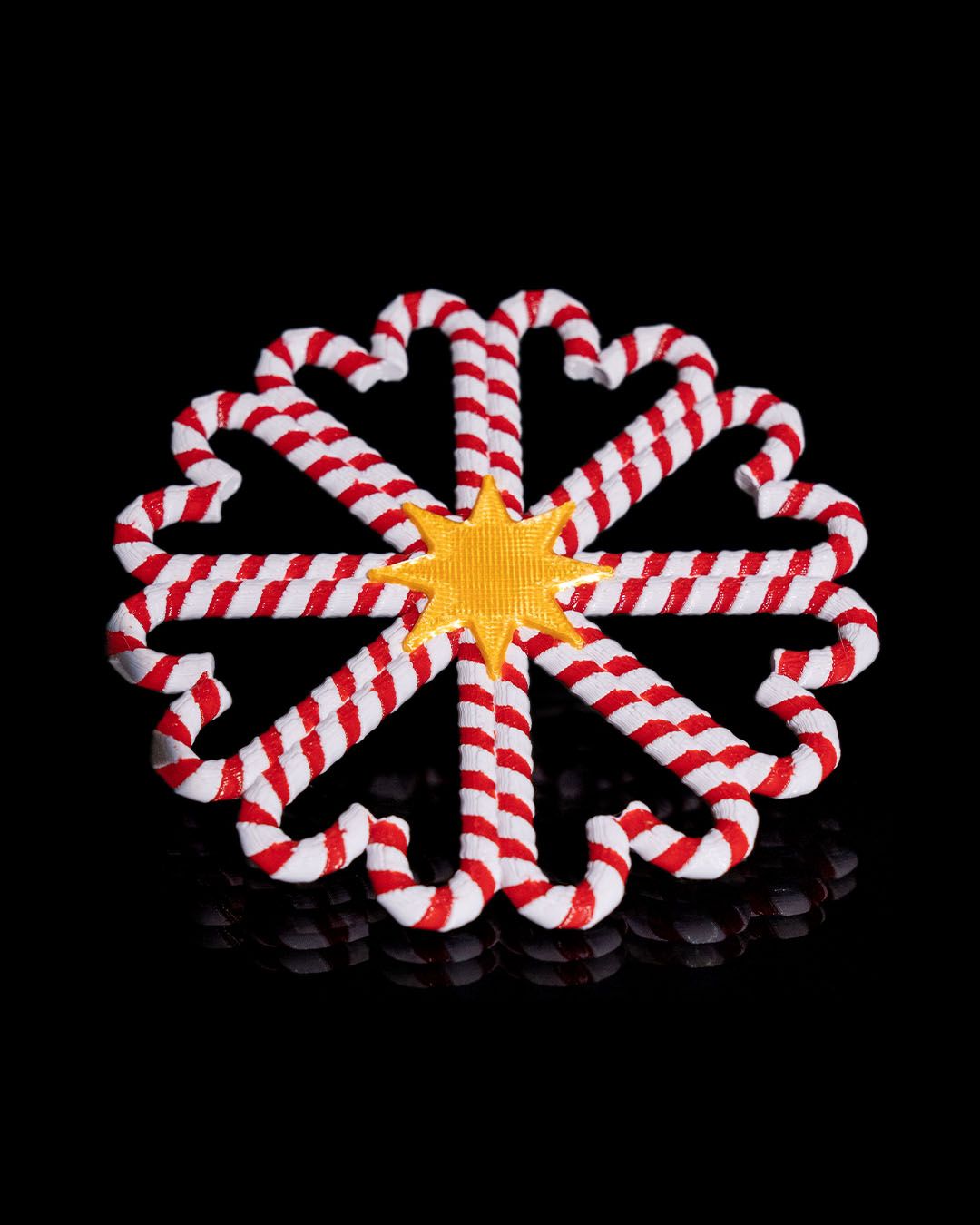 Zucker-Weihnachtsschmuck, Weihnachtsbonbon-Untersetzer 10CM
