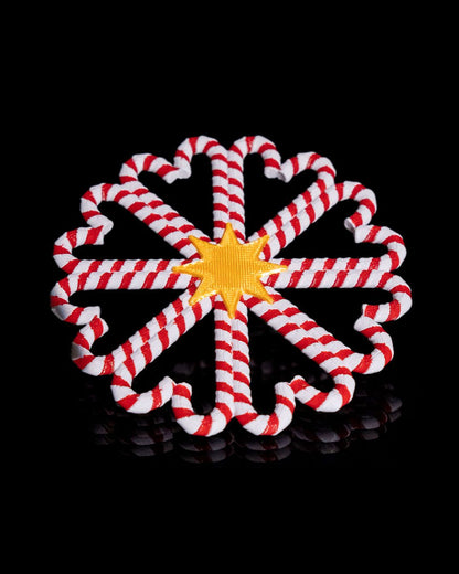 Zucker-Weihnachtsschmuck, Weihnachtsbonbon-Untersetzer 10CM