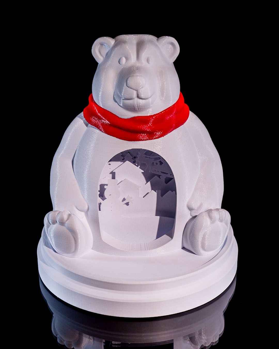Weihnachtsdekoration Eisbär LED-Lampe Weihnachtsdeko LED-Lampe Groß 20CM