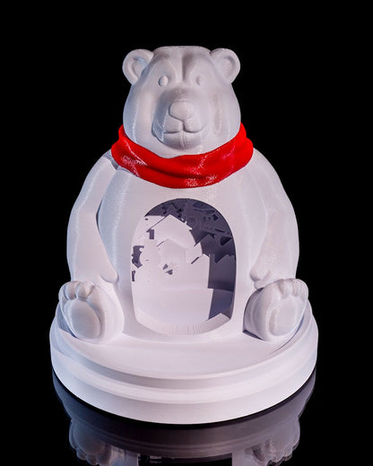 Weihnachtsdekoration Eisbär LED-Lampe Weihnachtsdeko LED-Lampe Groß 20CM