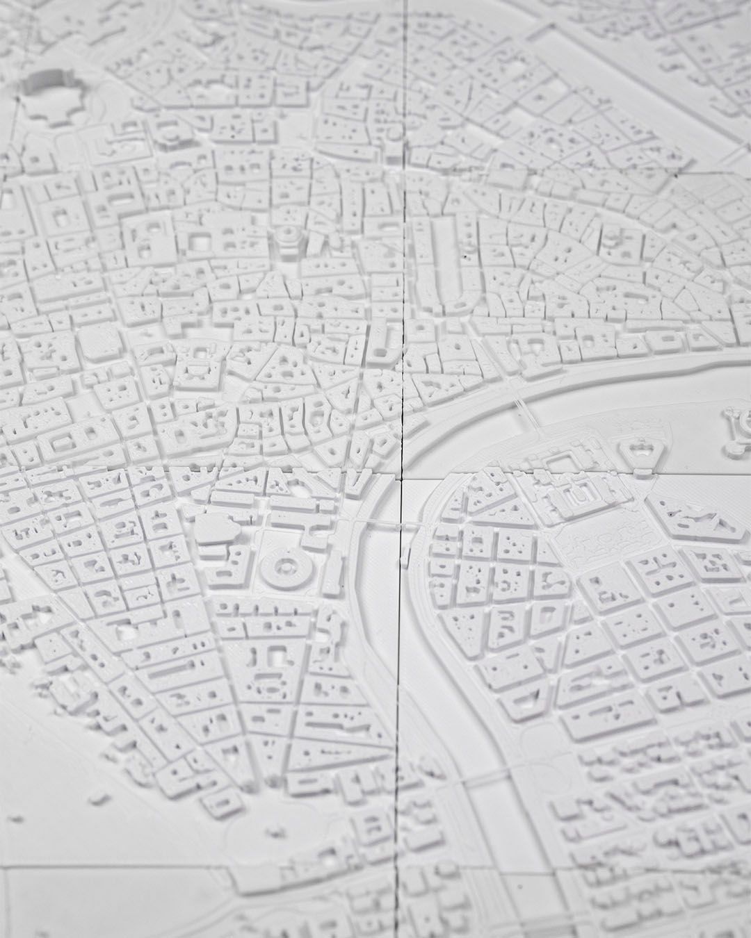 Rom Dreidimensionale Stadt-Skyline Dekorative Wandtafel Großformat 60 CM