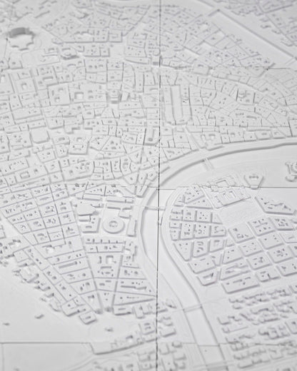 Rom Dreidimensionale Stadt-Skyline Dekorative Wandtafel Großformat 60 CM