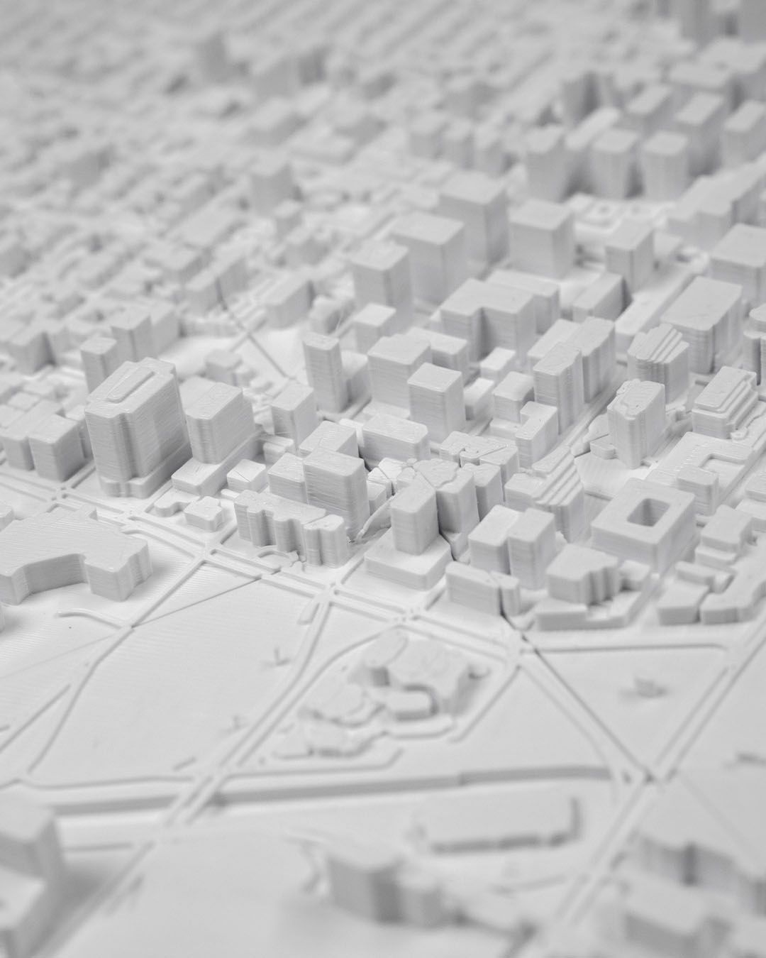 Ottowa 3D Skyline Dekorative minimalistische Wandkunst Ottawa Gemälde
