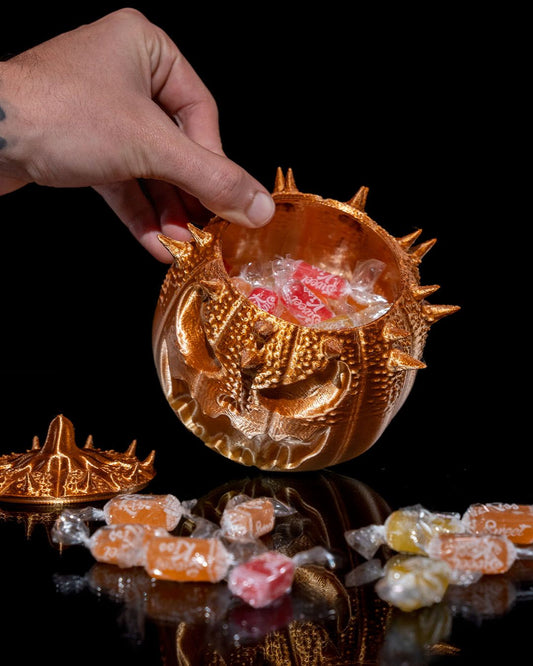 Halloween Kürbis Zuckerdose Süßigkeitenbox Aufbewahrungsbox 11CM