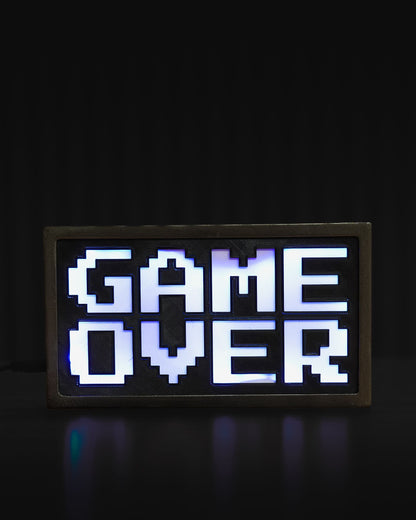 Personalisierte Retro-Pixel-Tischlampe mit Gravur
