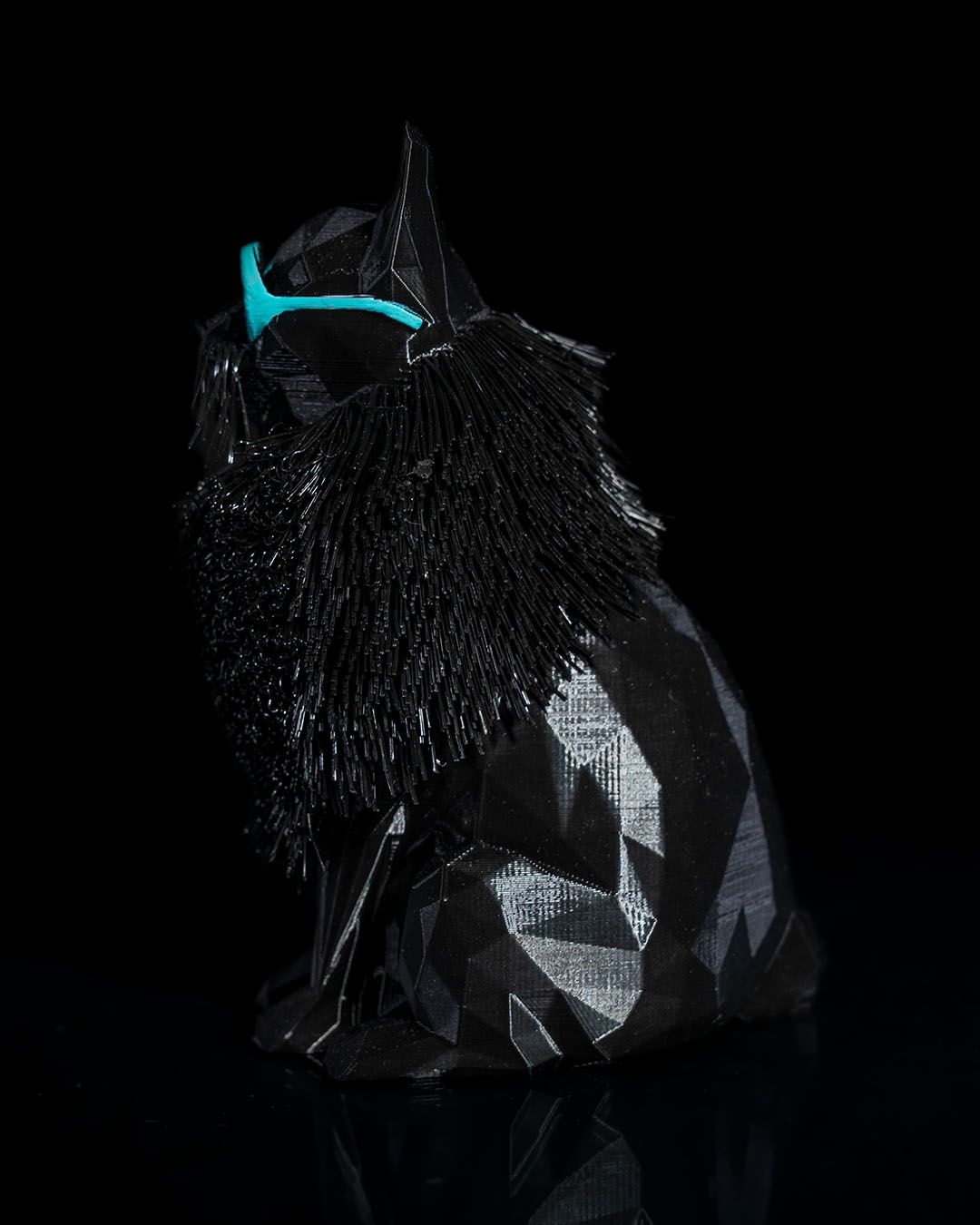 Prizma Cool Schwarze Katze Dekorative Tischdekoration 13CM