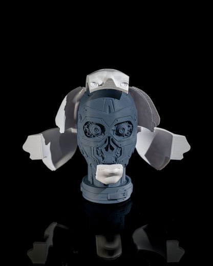 Weltraum-Ära Roboter-Anatomie-Büste, zerlegt, 15cm