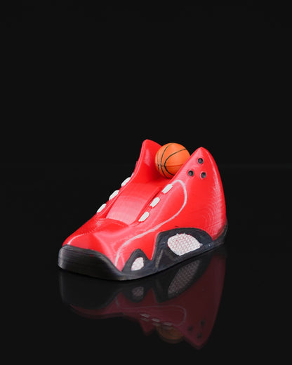 Basketballfeld und Basketballschuh Bewegliches Spielzeug Basketballspiel 18CM