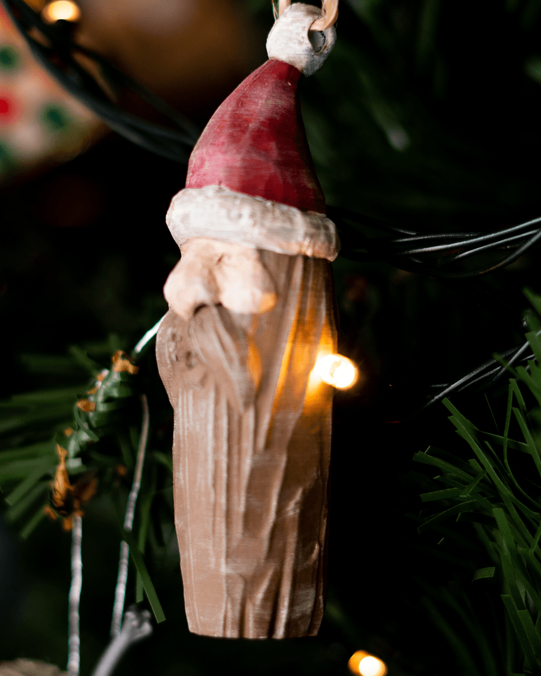 4er Weihnachtsbaumschmuck Weihnachtsbaumschmuck 4er Weihnachtsmann Schneemann Eichhörnchen Kiefer